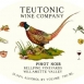 Teutonic Pinot Noir Bellpine Vineyards 2018